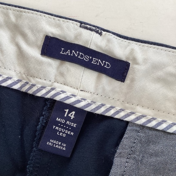 ☀️3/$25☀️ NWOT Lands' End mid-rise casual pants (#14a8) - Picture 2 of 5